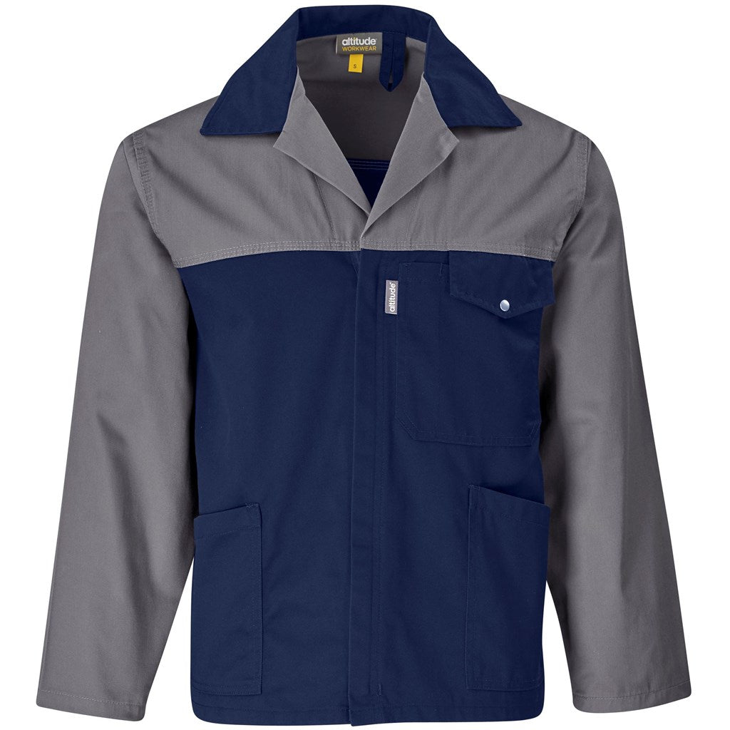 Site Premium Two-Tone Polycotton Jacket - Grey