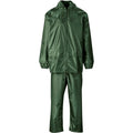 Weather Polyester/PVC Rainsuit - Olive
