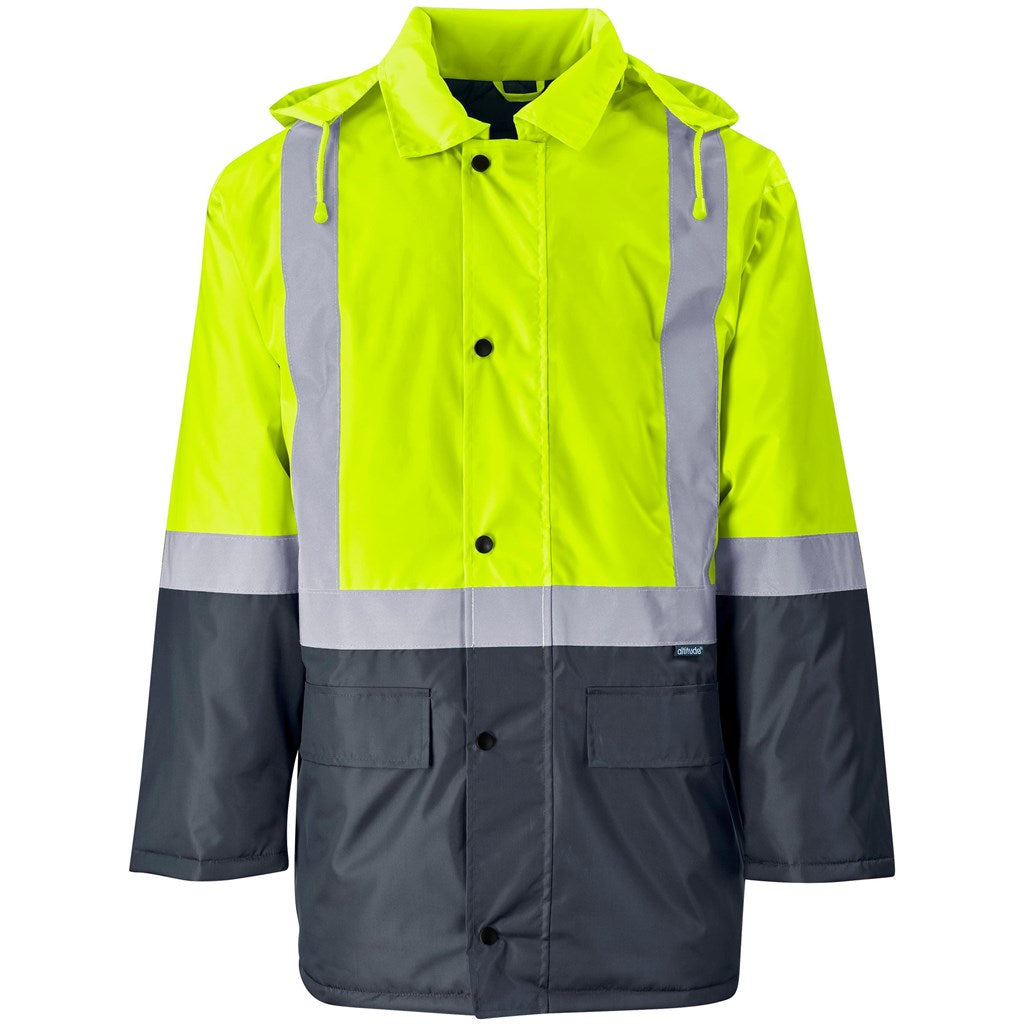 Hazard Padded Two-Tone Hi-Viz Reflective Jacket - Yellow