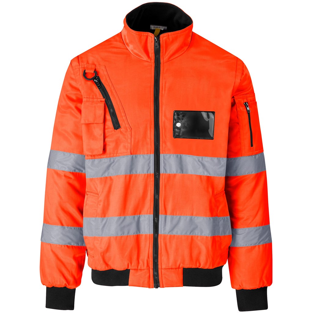 Techno Padded Hi-Viz Reflective Bunny Jacket - Orange