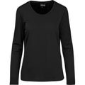 Ladies Long Sleeve All Star T-Shirt - Black