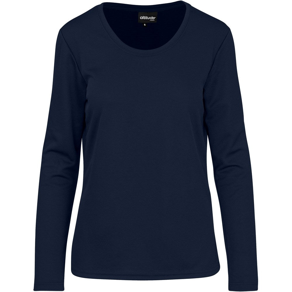 Ladies Long Sleeve All Star T-Shirt - Navy