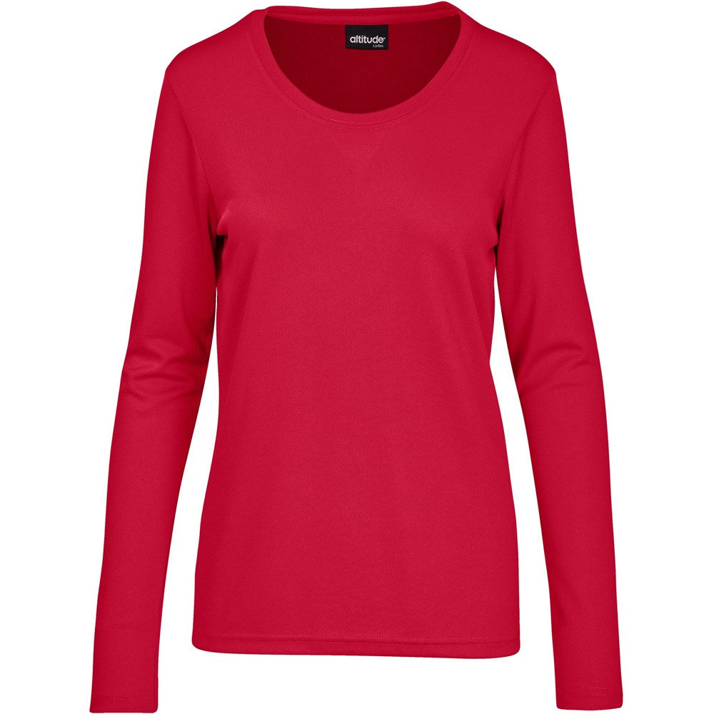 Ladies Long Sleeve All Star T-Shirt - Red