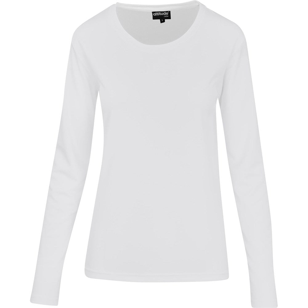 Ladies Long Sleeve All Star T-Shirt - White