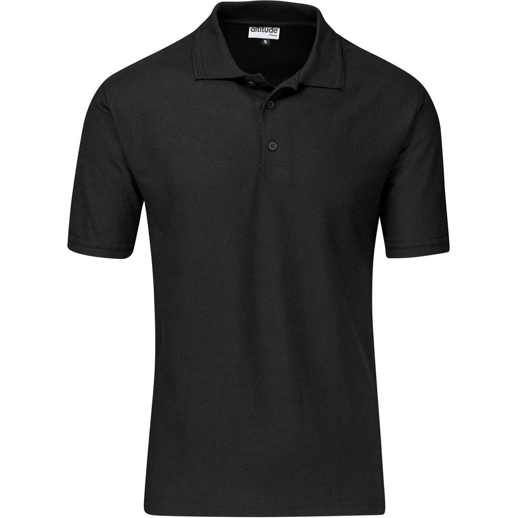 Kids Basic Pique Golf Shirt - Black