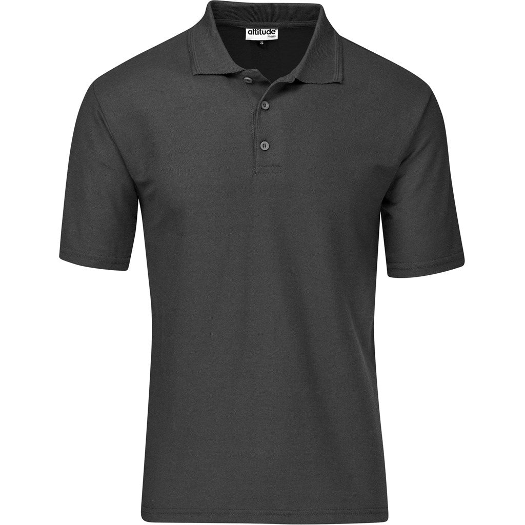 Kids Basic Pique Golf Shirt - Charcoal