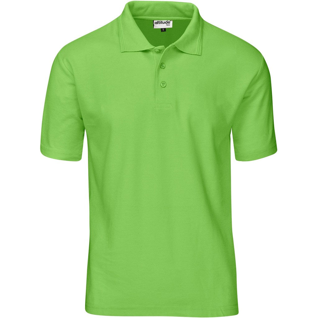 Kids Basic Pique Golf Shirt - Lime