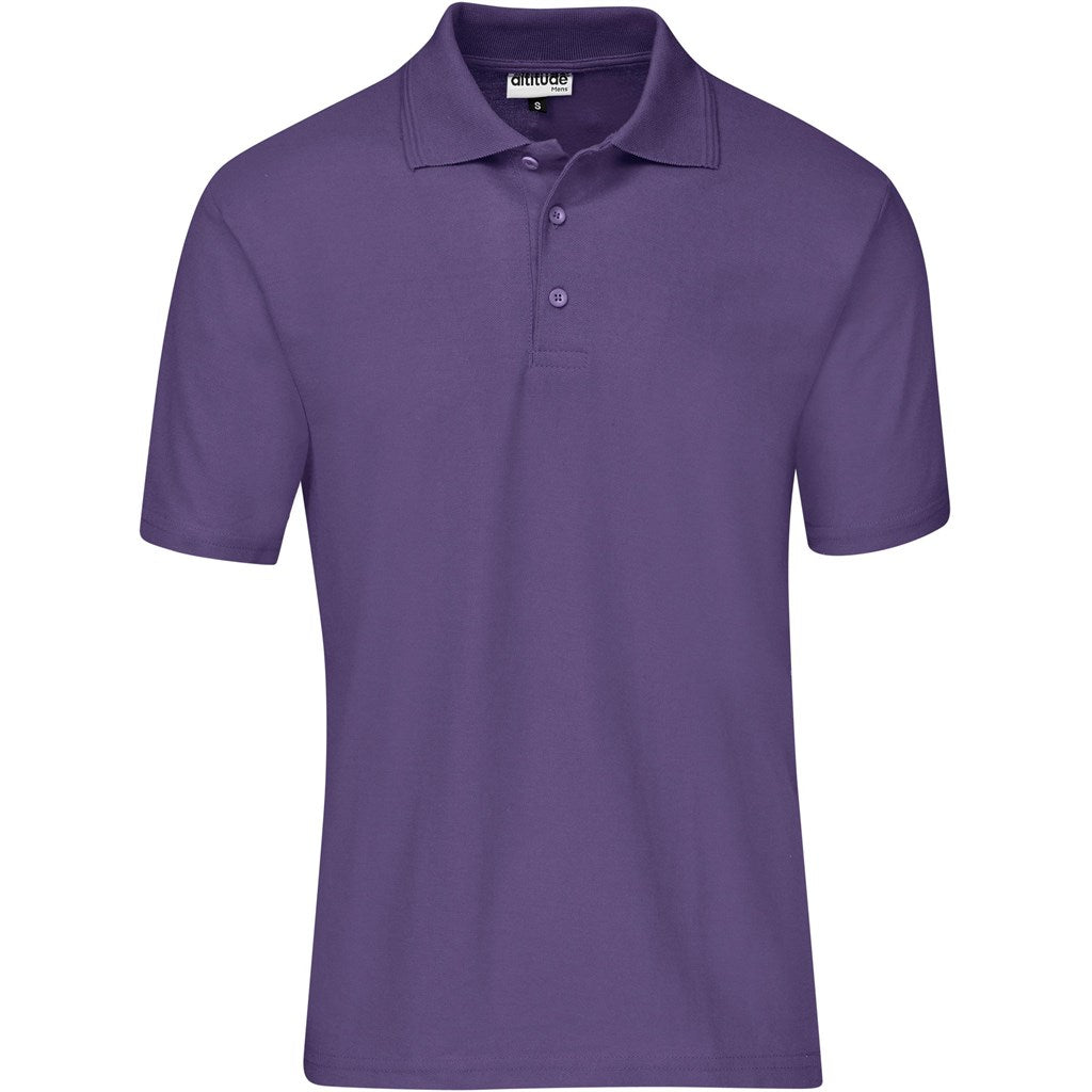Kids Basic Pique Golf Shirt - Purple