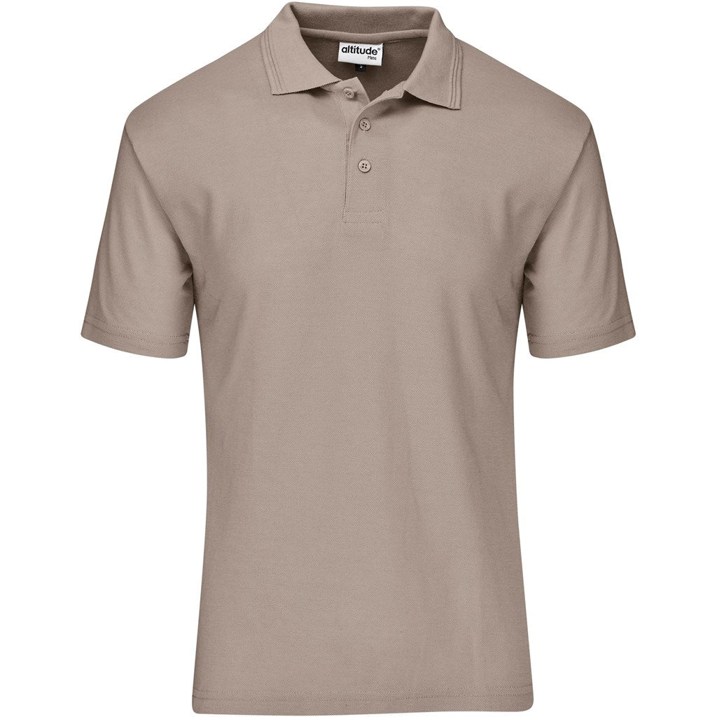 Kids Basic Pique Golf Shirt - Stone