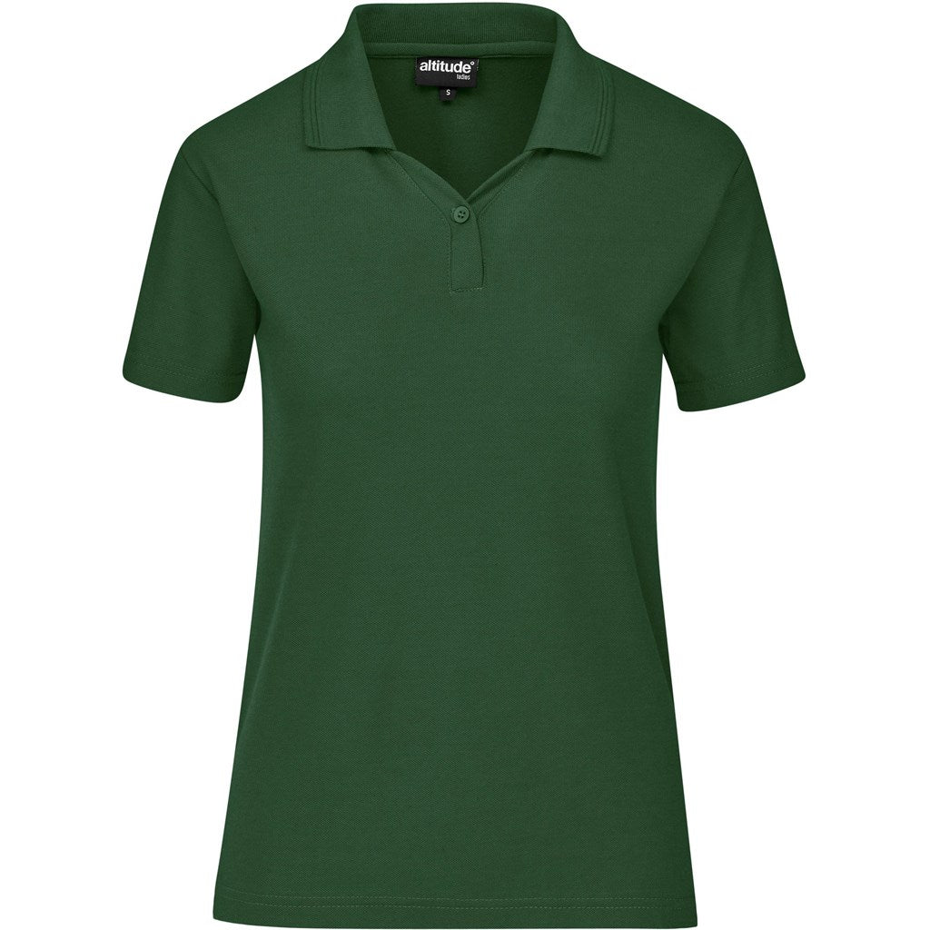 Ladies Basic Pique Golf Shirt - Dark Green
