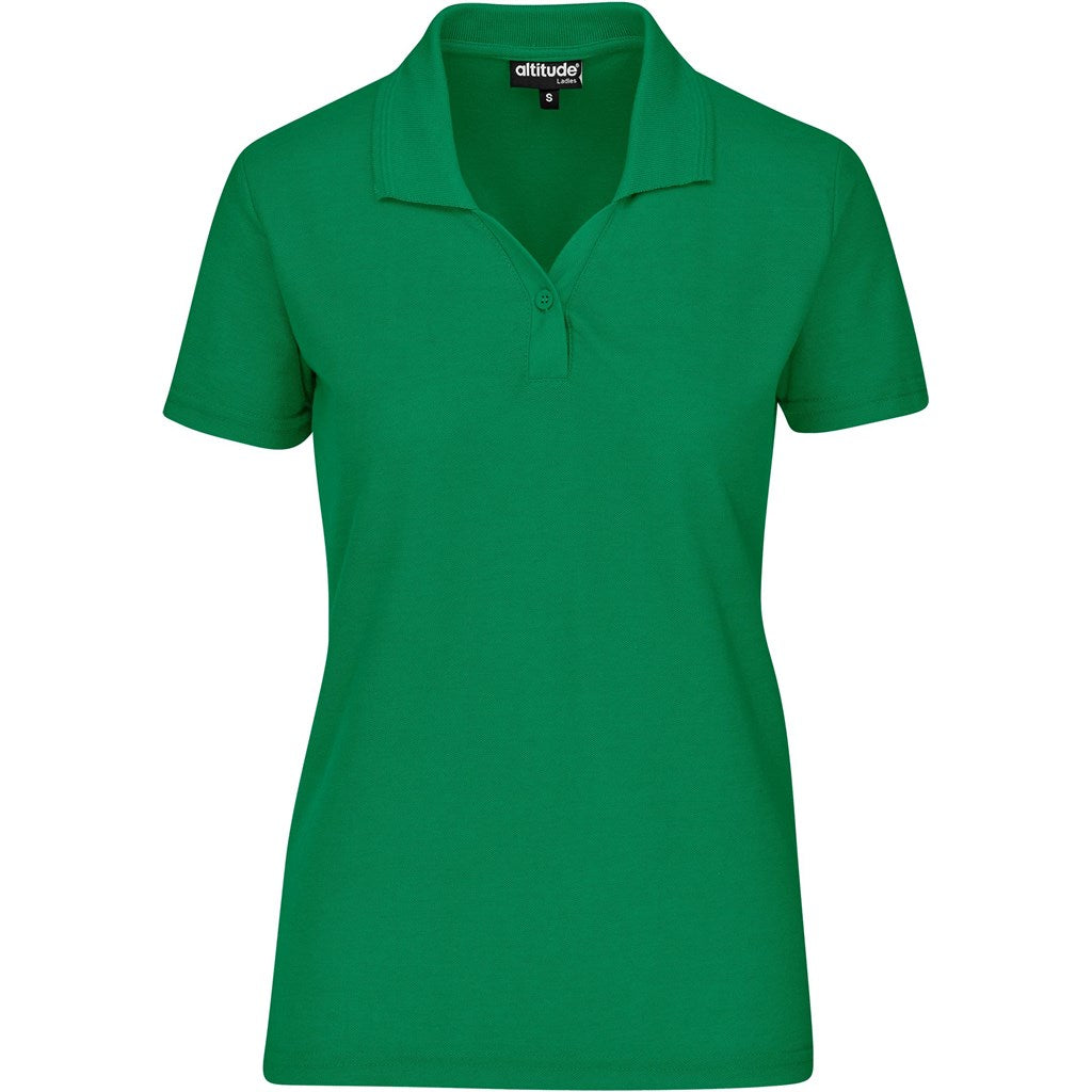 Ladies Basic Pique Golf Shirt - Green