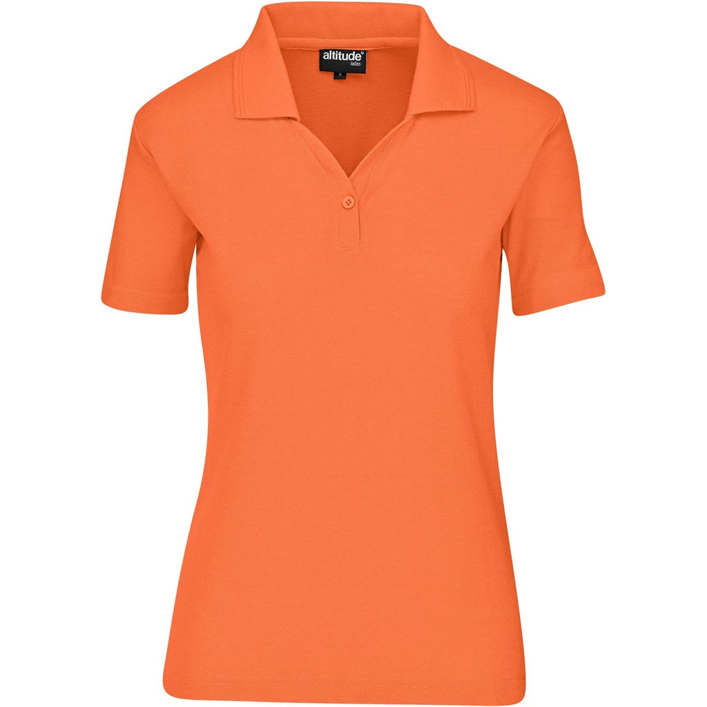 Ladies Basic Pique Golf Shirt - Orange