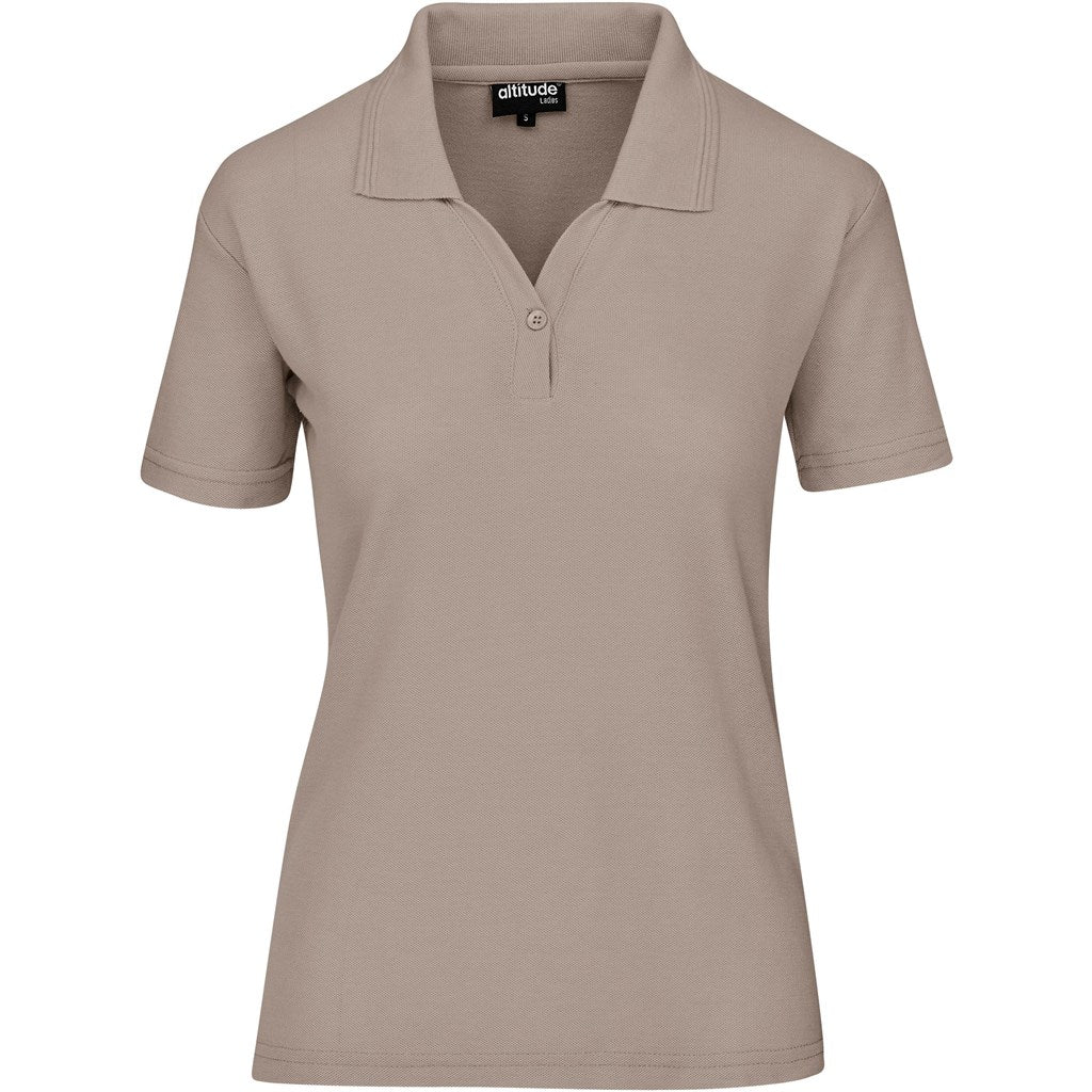 Ladies Basic Pique Golf Shirt - Stone