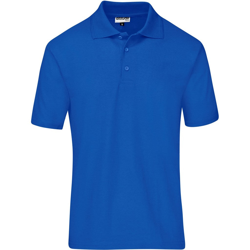 Mens Basic Pique Golf Shirt - Royal Blue