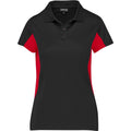 Ladies Championship Golf Shirt - Black Red