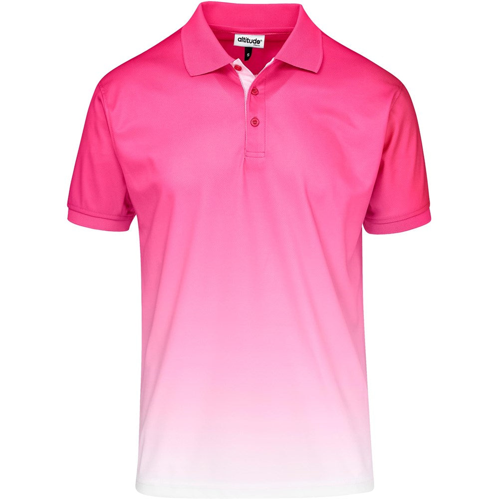 Mens Dakota Golf Shirt - Pink