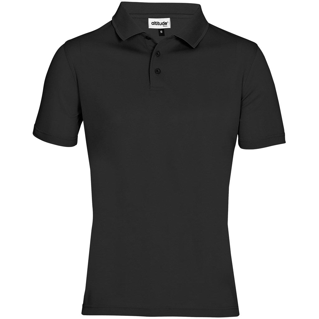 Mens Distinct Golf Shirt - Black