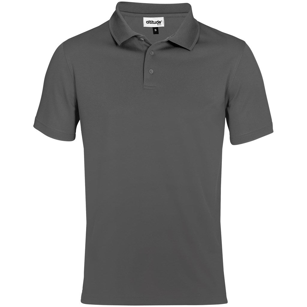 Mens Distinct Golf Shirt - Grey