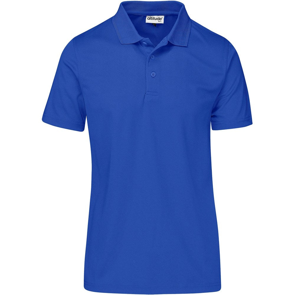 Mens Distinct Golf Shirt - Royal Blue