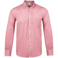 Mens Long Sleeve Edinburgh Shirt - Red