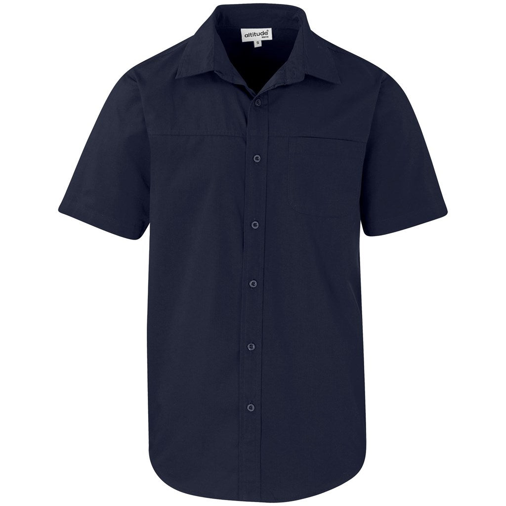 Mens Short Sleeve Empire Shirt - Navy