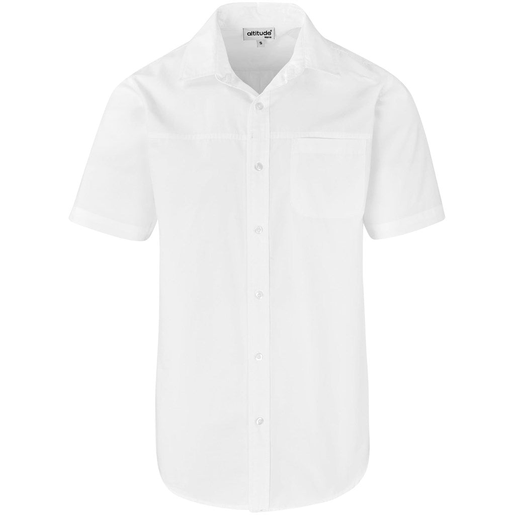 Mens Short Sleeve Empire Shirt - White