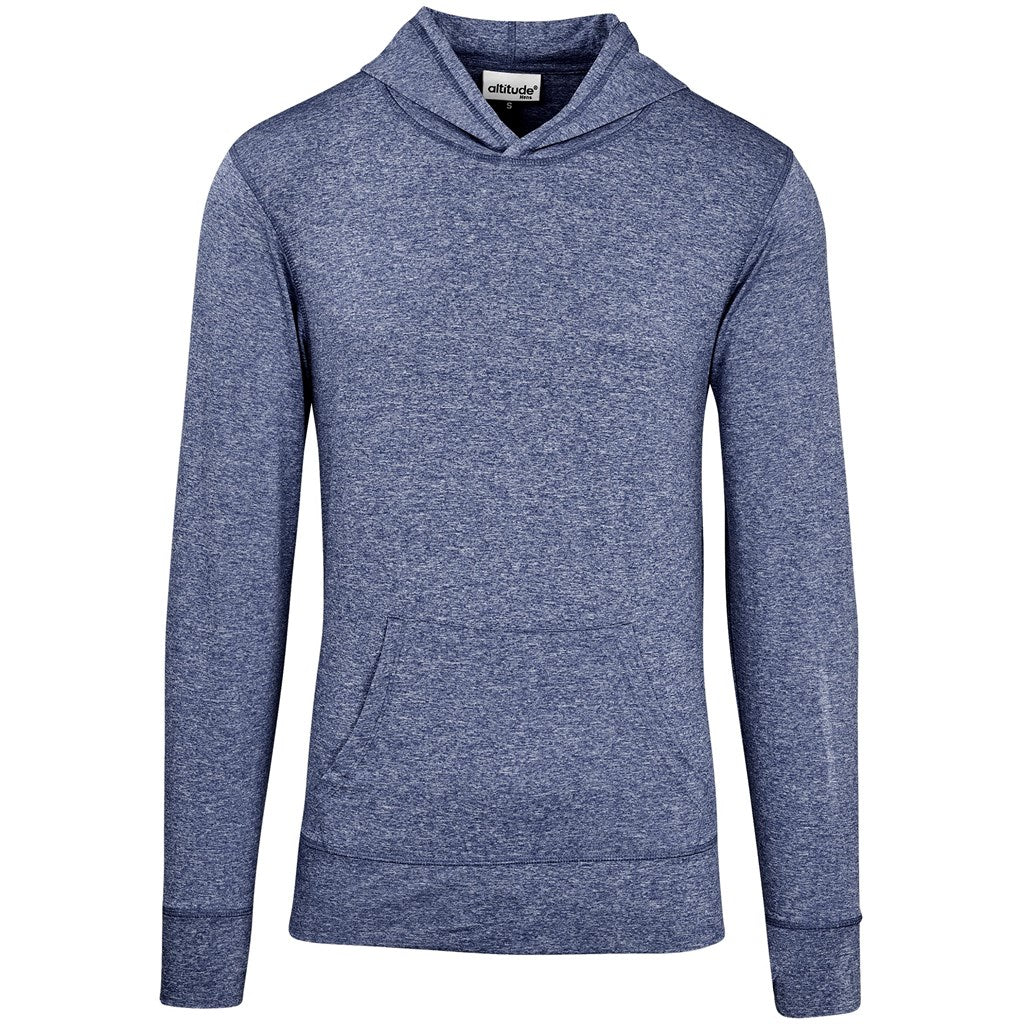 Mens Fitness Lightweight Hooded Sweater - Navy