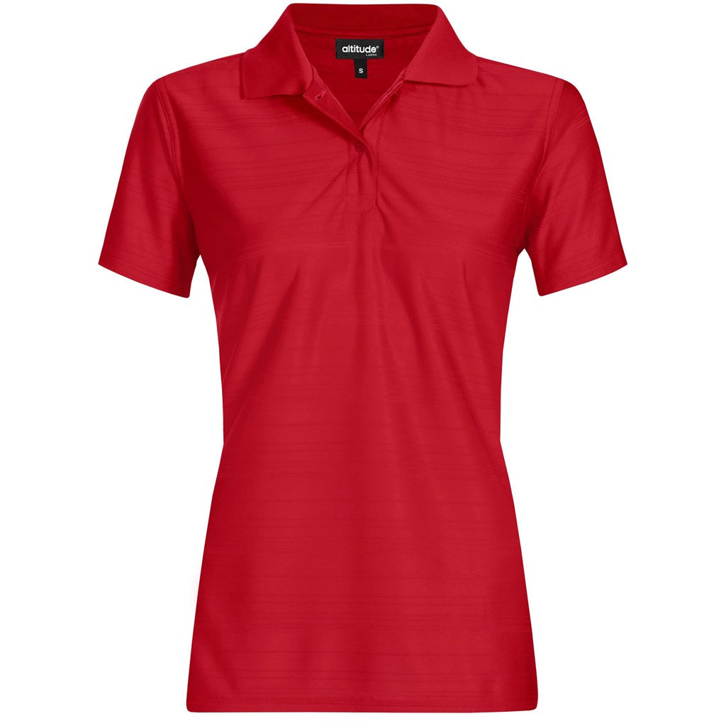 Ladies Milan Golf Shirt - Red