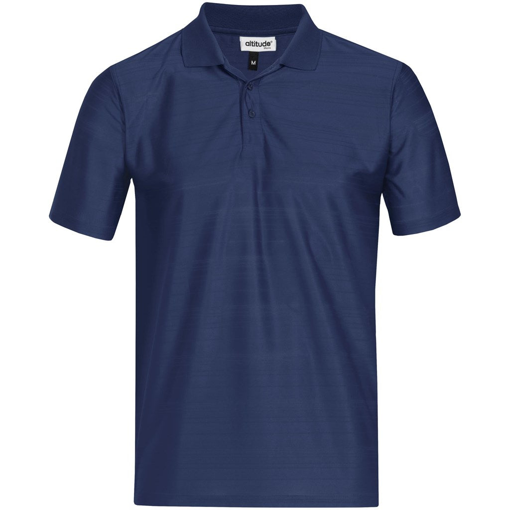 Mens Milan Golf Shirt - Navy