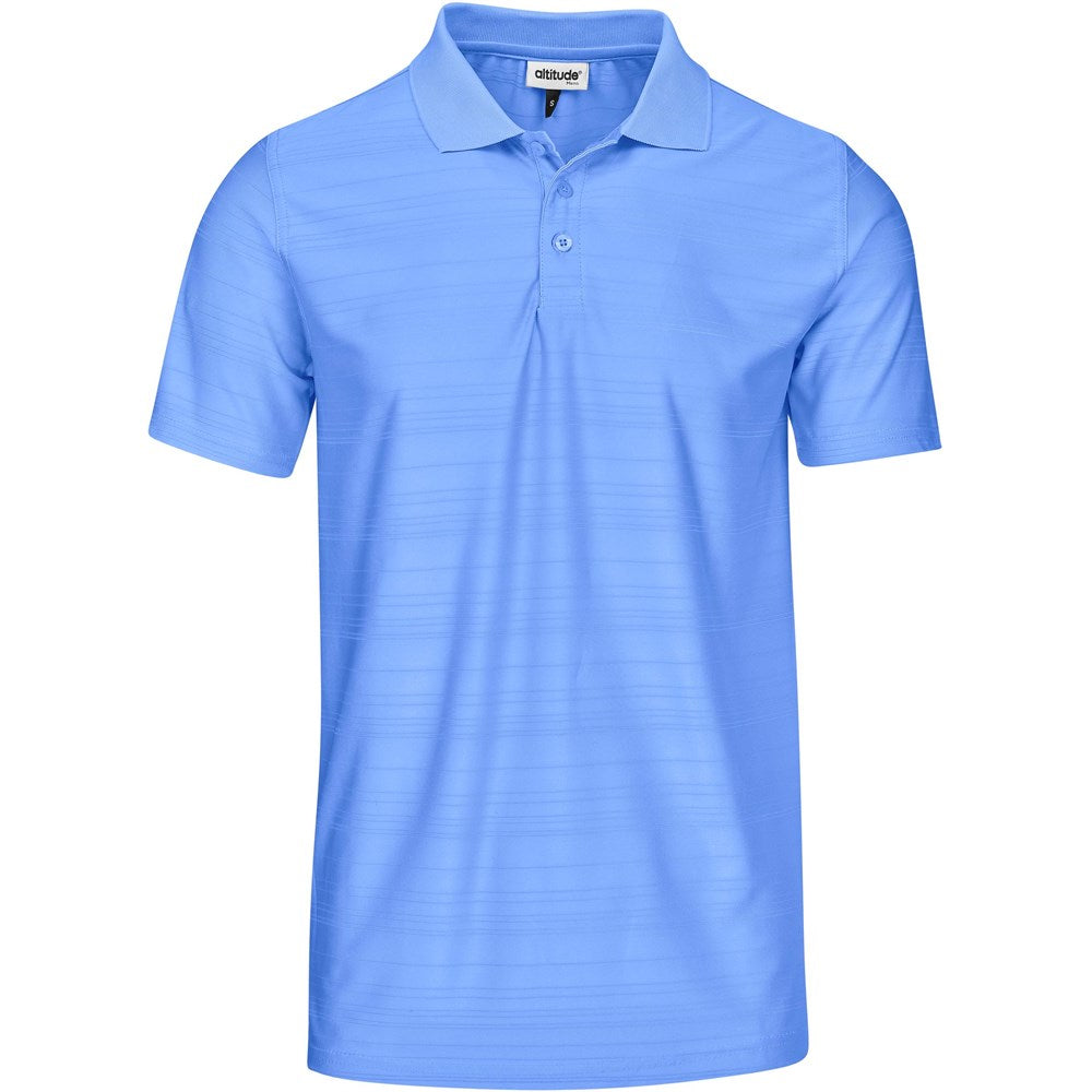 Mens Milan Golf Shirt - Sky Blue