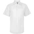 Mens Short Sleeve Oxford Shirt - White