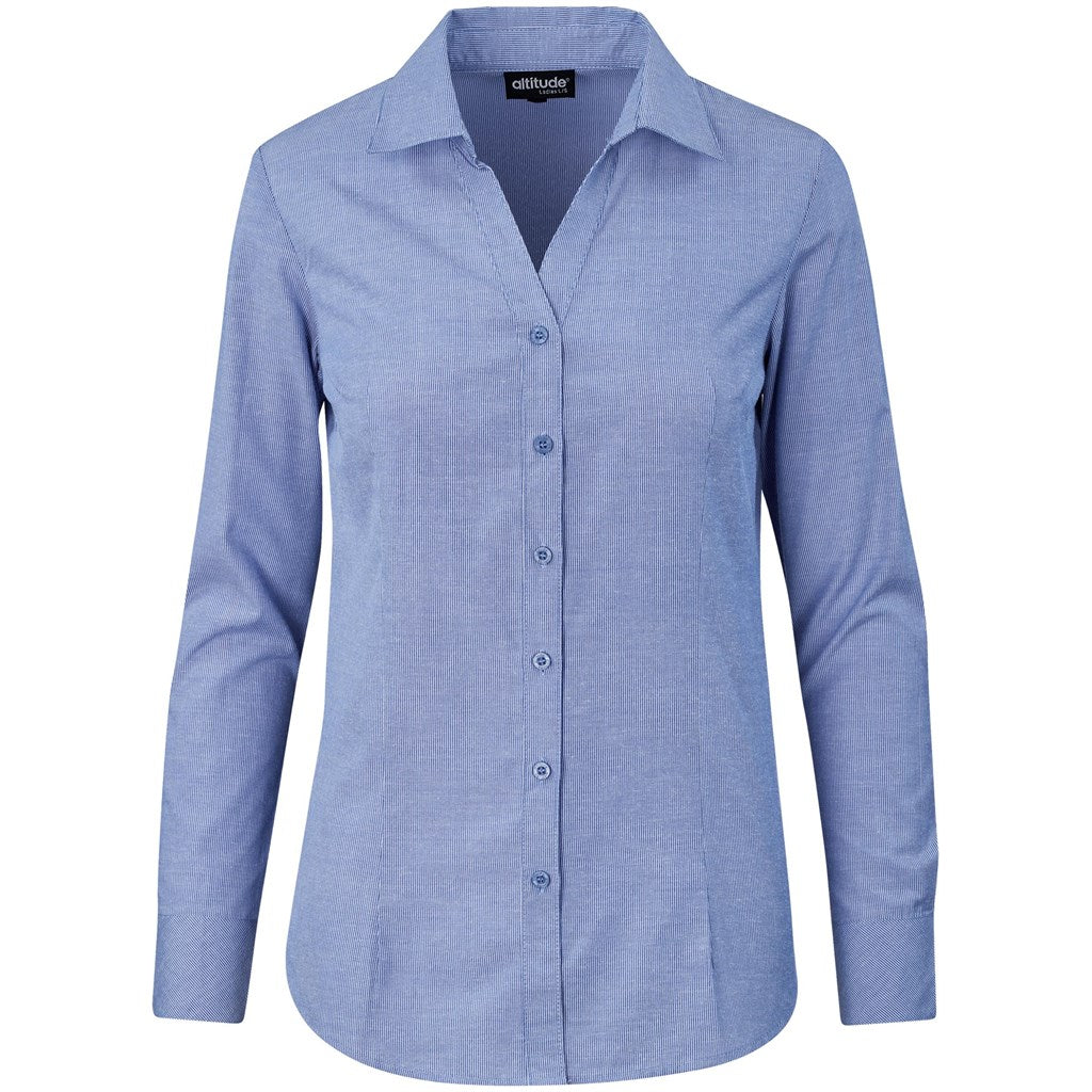 Ladies Long Sleeve Northampton Shirt - Royal Blue