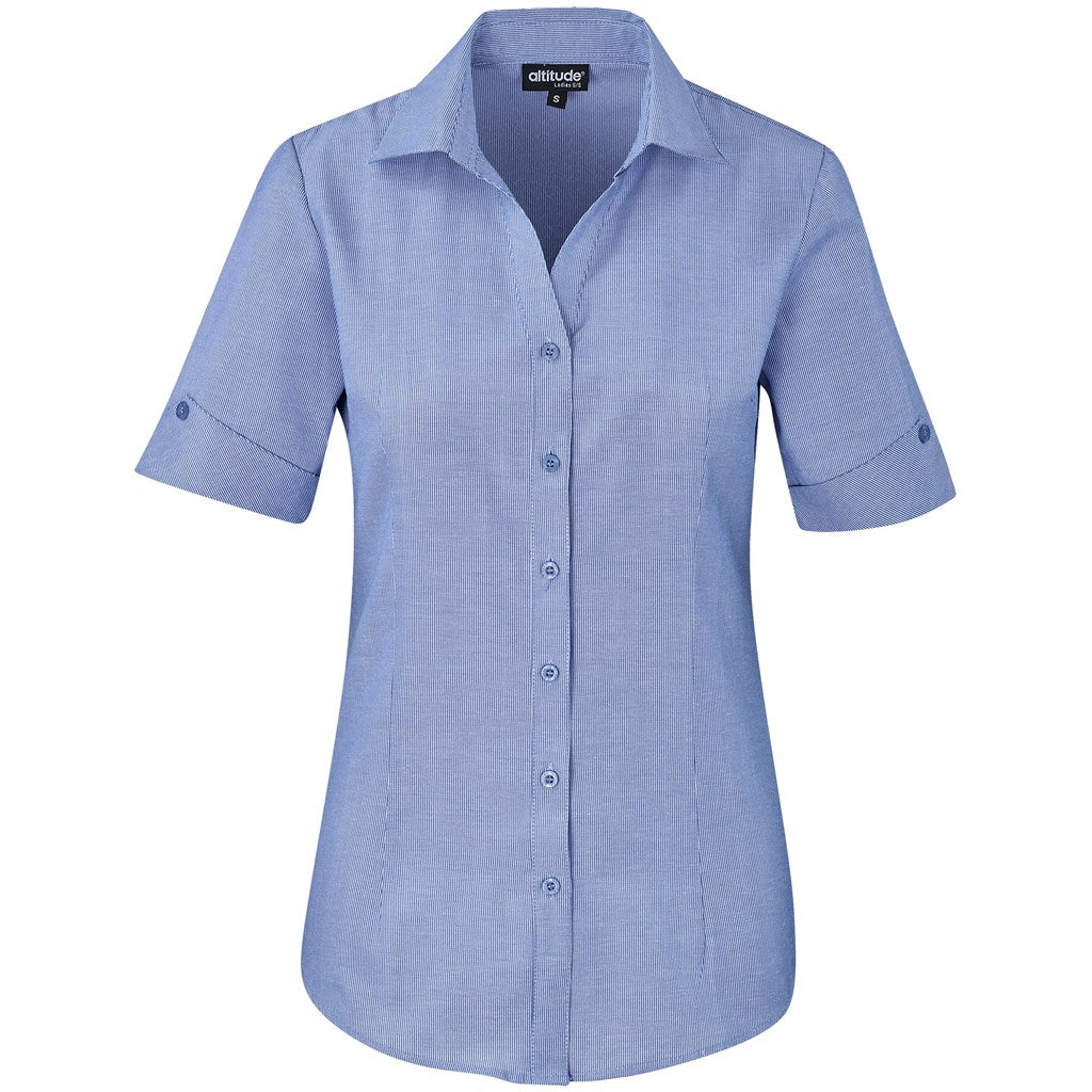Ladies Short Sleeve Northampton Shirt - Royal Blue