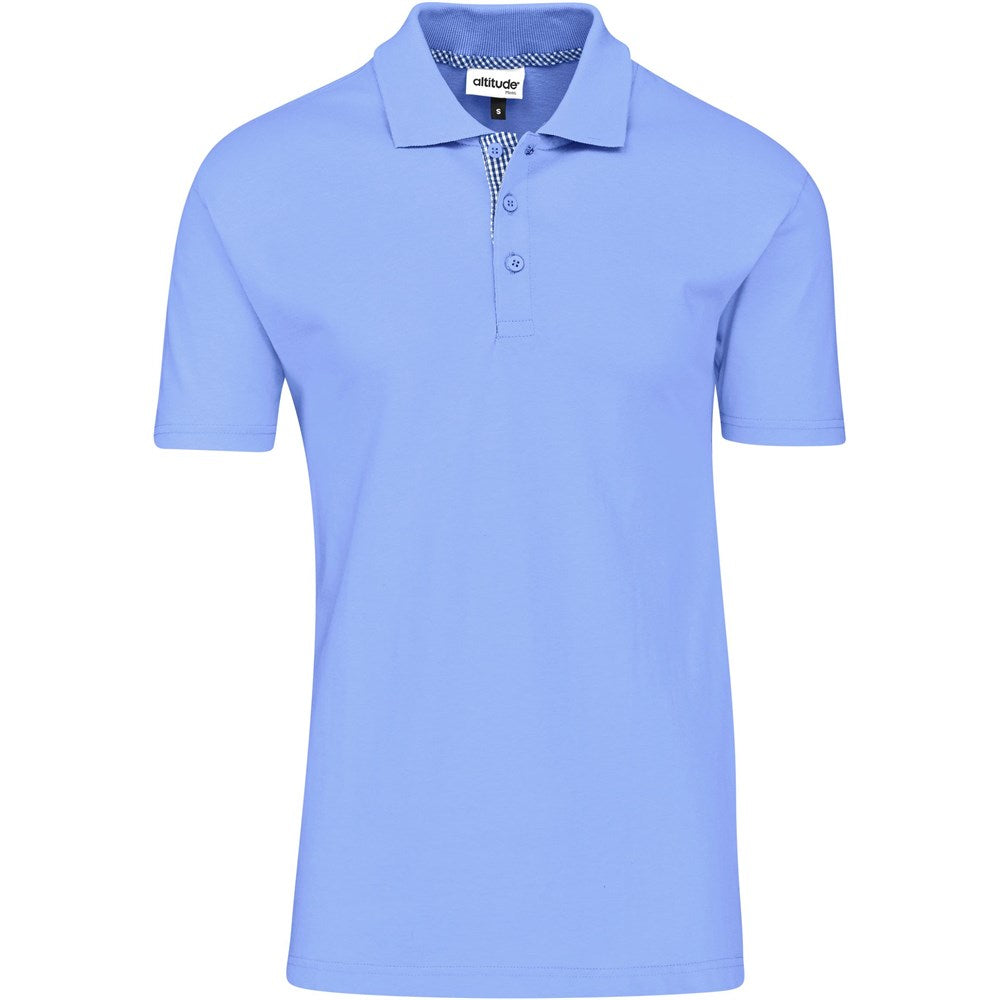 Mens New York Golf Shirt - Light Blue