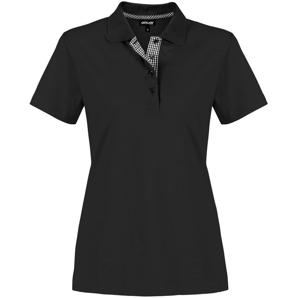 Ladies New York Golf Shirt - Black