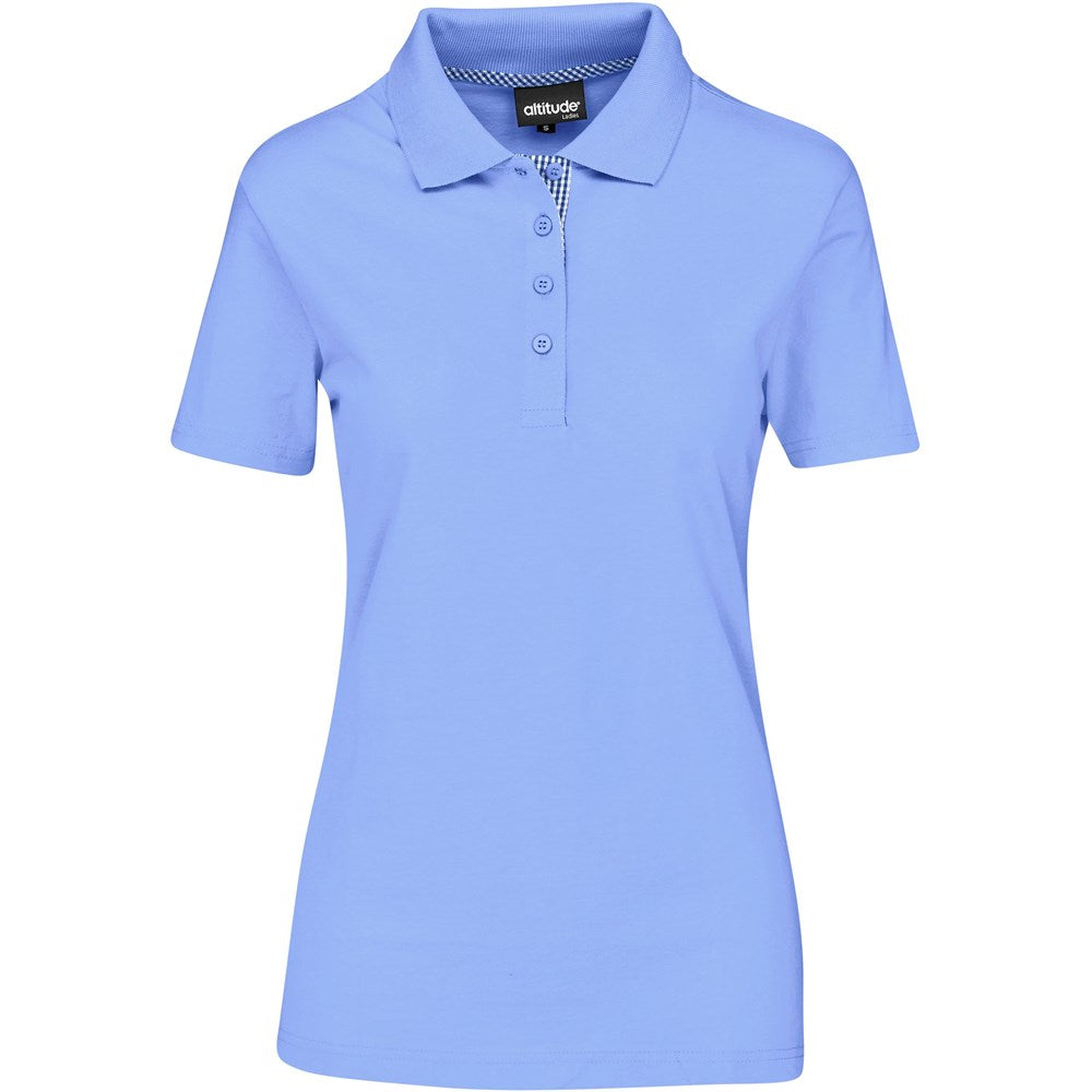 Ladies New York Golf Shirt - Light Blue