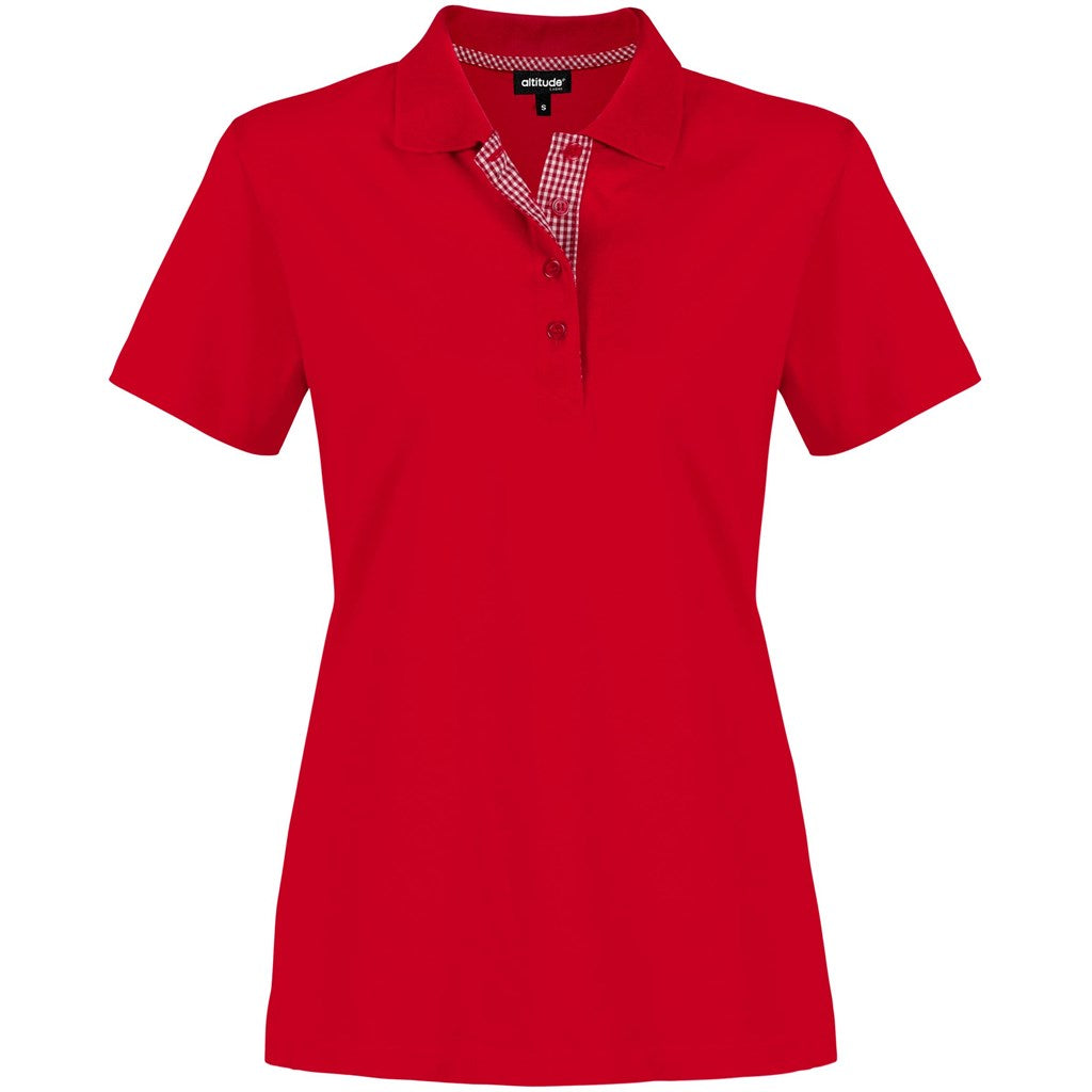 Ladies New York Golf Shirt - Red