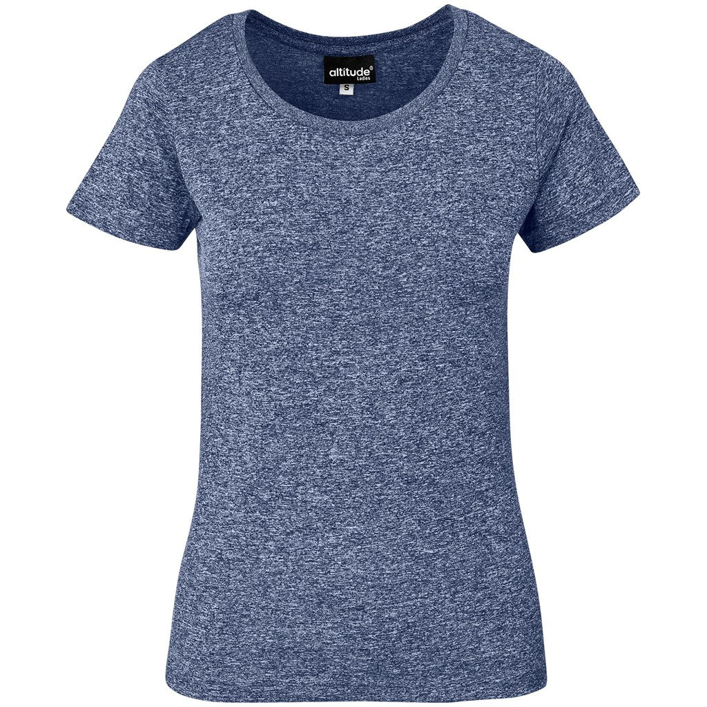 Ladies Oregon Melange T-Shirt - Navy