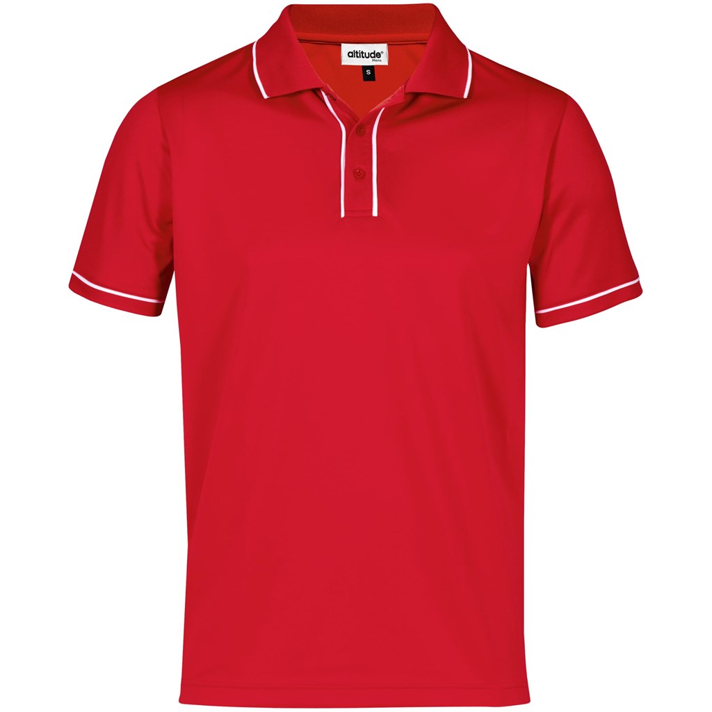 Mens Osaka Golf Shirt - Red