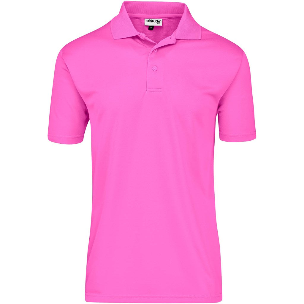 Mens Pro Golf Shirt - Pink