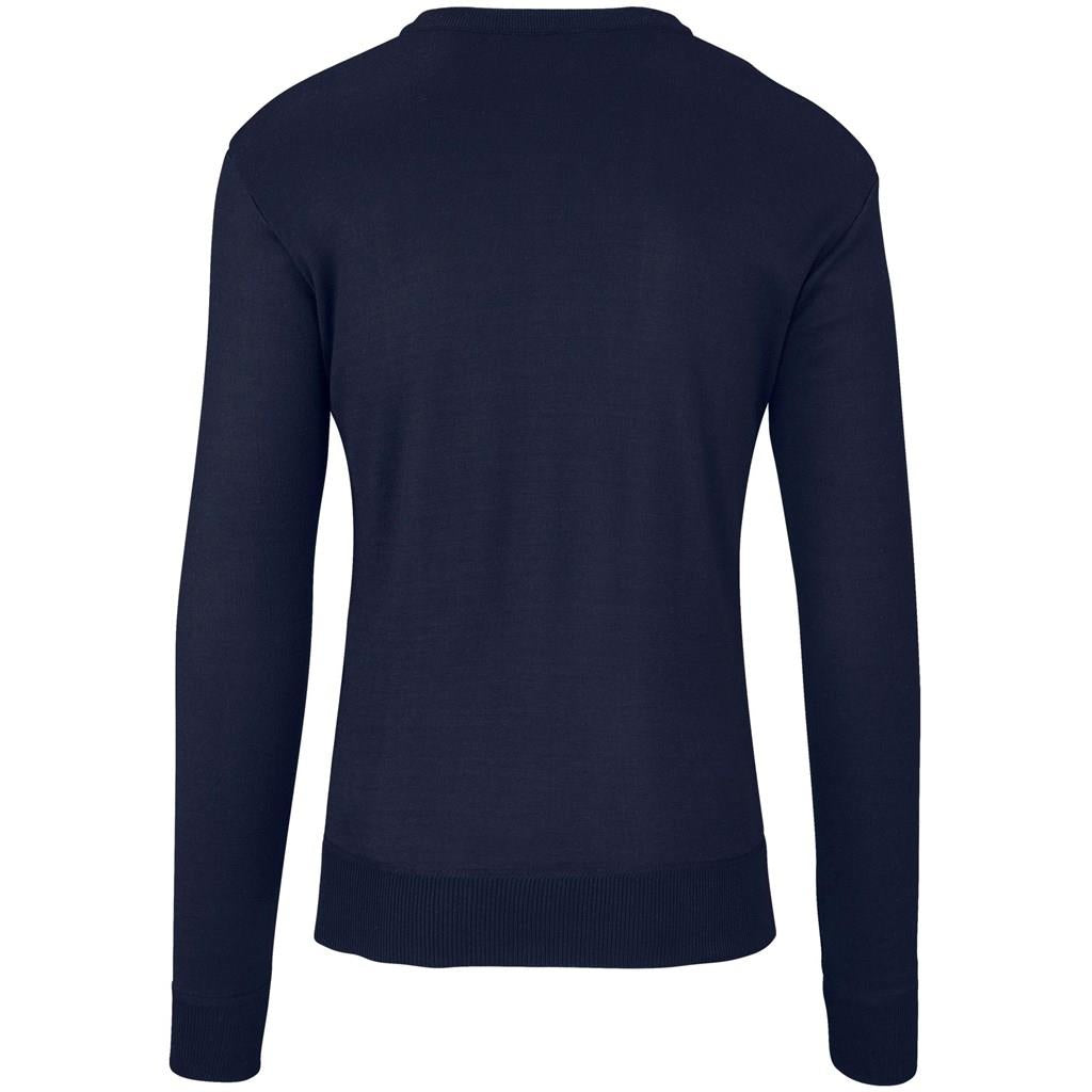 Mens Long Sleeve Peru V-Neck Jersey - Navy