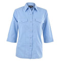Ladies 3/4 Sleeve Sally Casual Shirt - Sky Blue