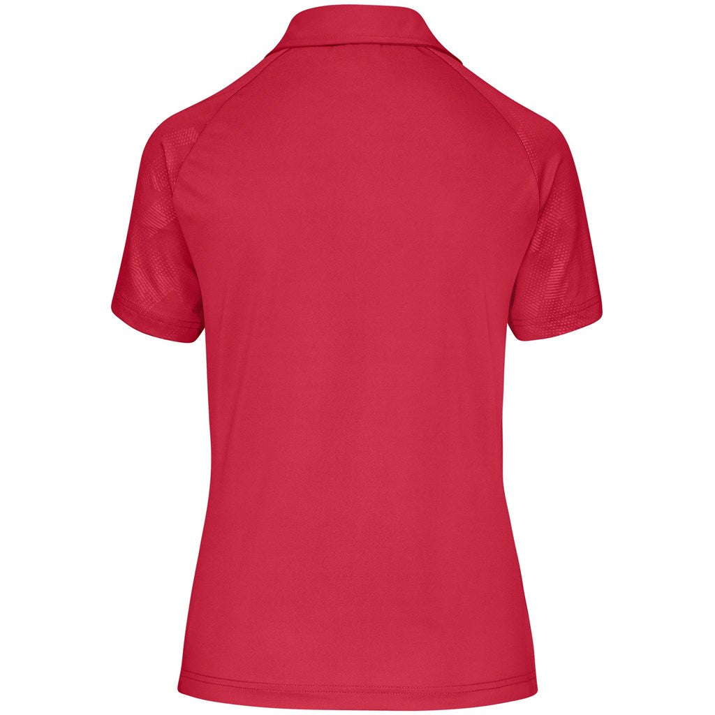 Ladies Santorini Golf Shirt - Red