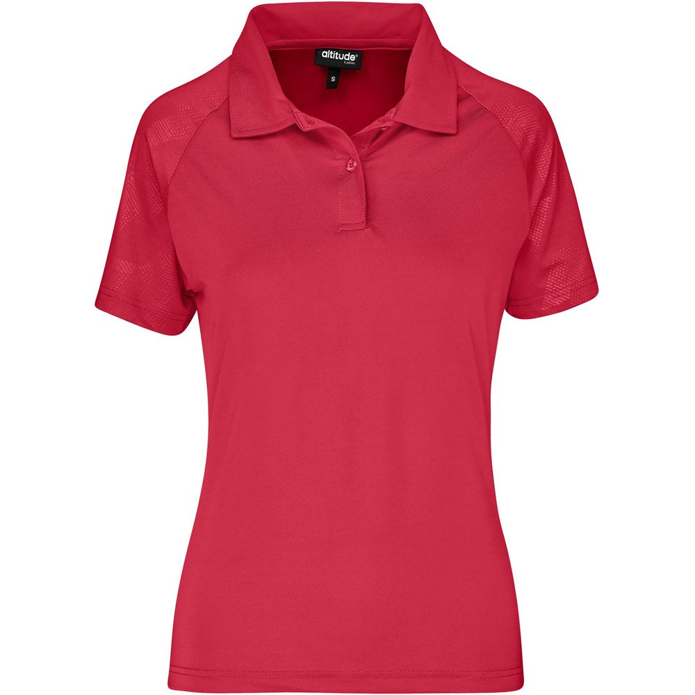 Ladies Santorini Golf Shirt - Red
