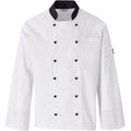 Unisex Long Sleeve Toulon Chef Jacket - White