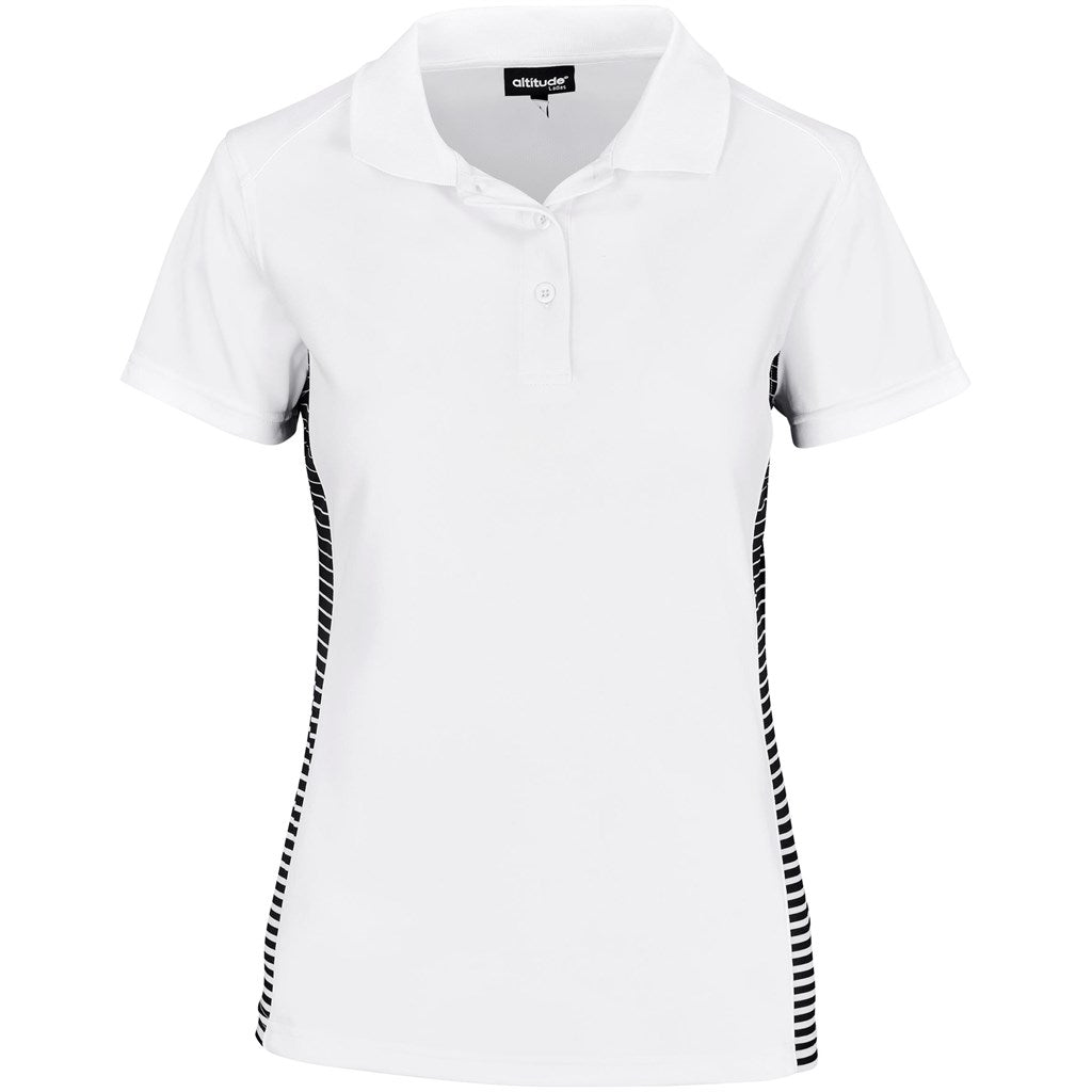 Ladies Zeus Golf Shirt - White