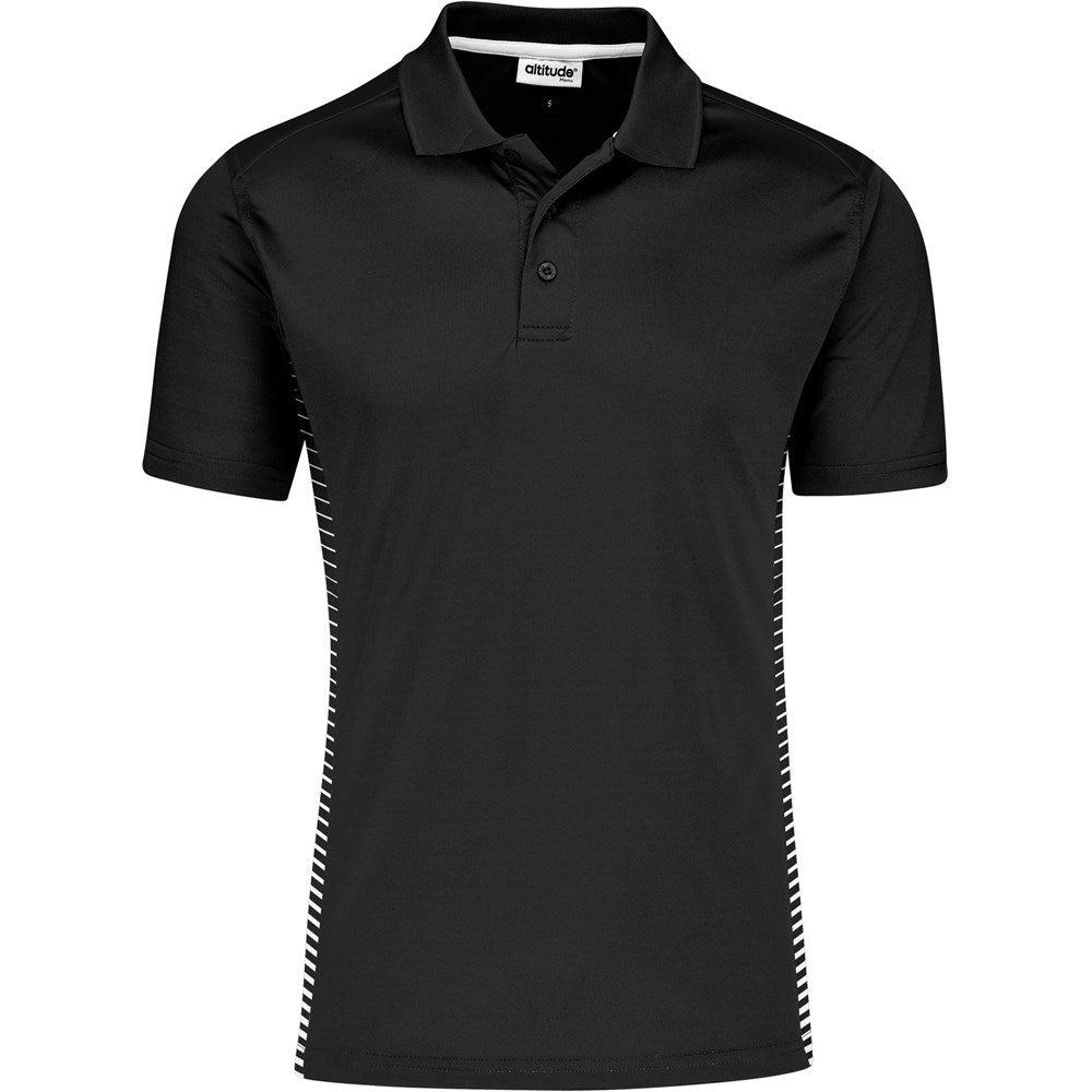 Mens Zeus Golf Shirt - Black