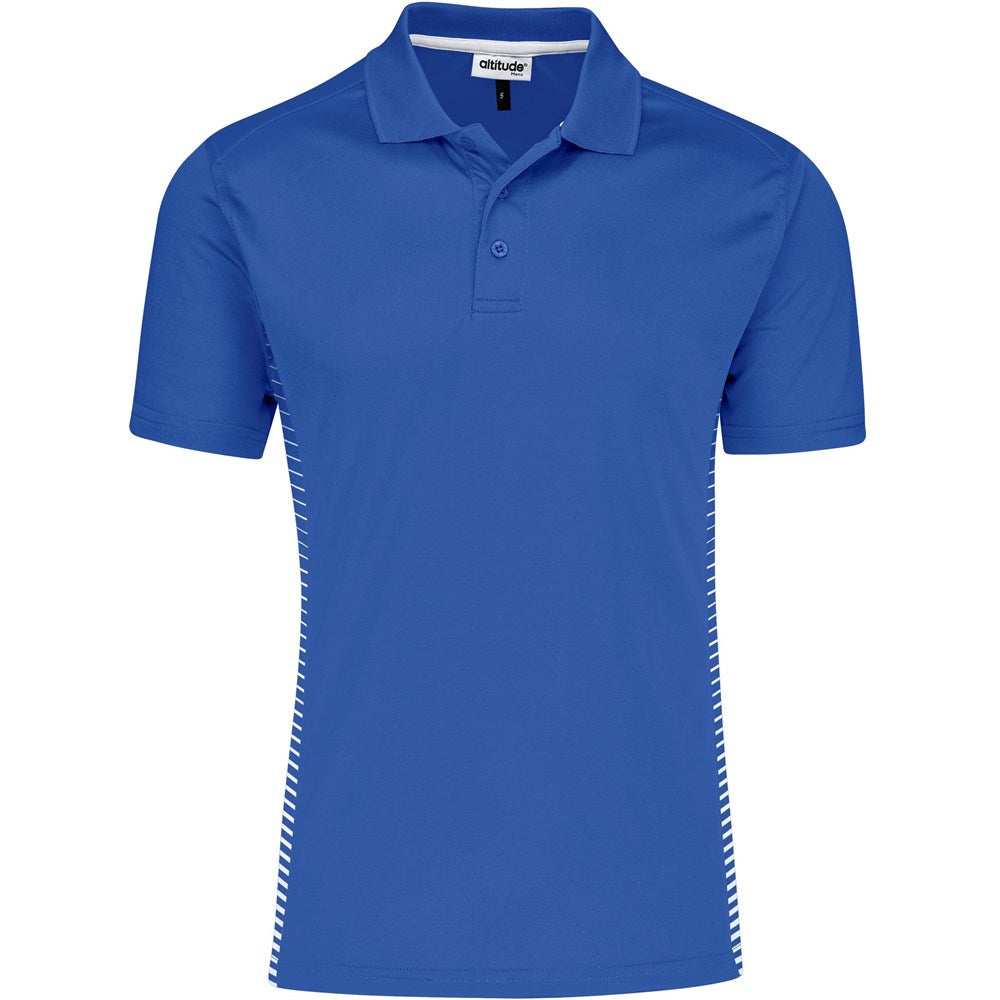 Mens Zeus Golf Shirt - Blue