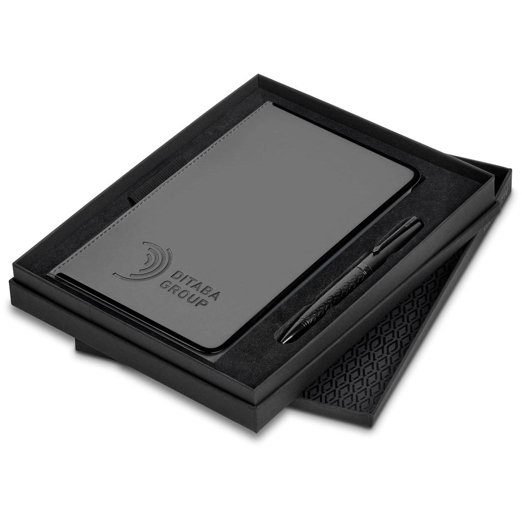 Alex Varga Lyonne Notebook & Pen Set - Grey