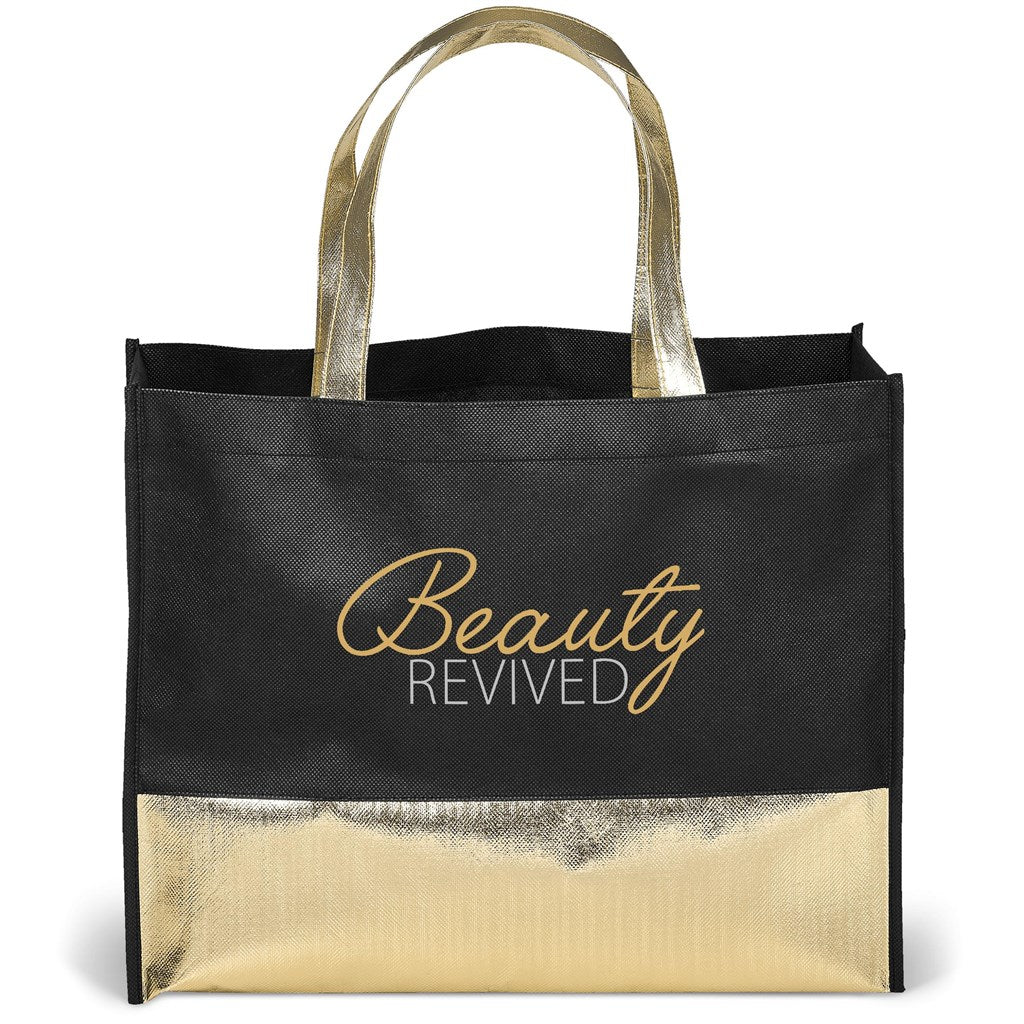 Burlesque Non-Woven Shopper - Gold